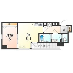 パセオ十三東の物件間取画像